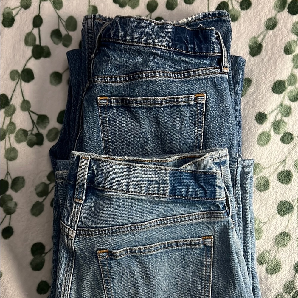abercrombie&fitch wmns low rise baggy jeans BUNDLE